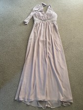 Nude floaty maxi dress beaded - nude,