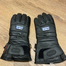 Porelle Cowhide Motorcycle Gloves Dynamic Leather Waterproof Black Size L