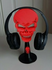 Skull Headphone Stand Gaming Headset Mount Storage 3D Printed Choose Your Colour