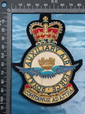 British Army Bullion Embroidered Blazer Badge - Royal Auxilliary Air Force