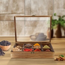 Wooden Spice Box Wooden Spice