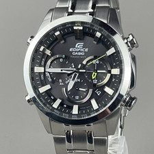 CASIO EDIFICE Chronograph Mens Watch EQW-T630 Black Dial 42mm Solar Quartz