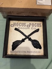 Nemesis Now Hocus Pocus Witches Broom Wall Plaque 8” Tall - New in box