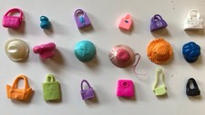 Polly Pocket Hats & Bags assorted styles - Mixed Bundle (g) 18 Items