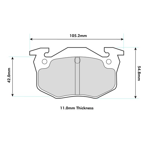 Ferodo ds2500 rear brake pads - rear,