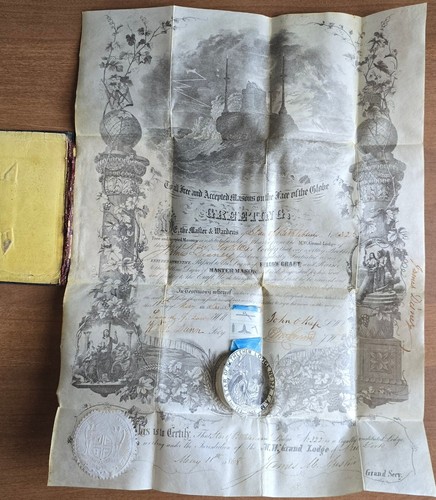 Antique 1868 masonic - antique,