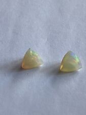 OPAL NATURAL FIRE OPAL PAIR  MEXICAN TOP GRADE 1.3 carat weight.  GENUINE OPALS
