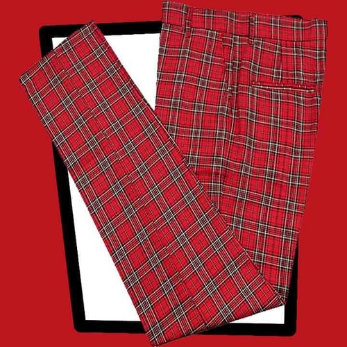 Run fly red stewart tartan - red,
