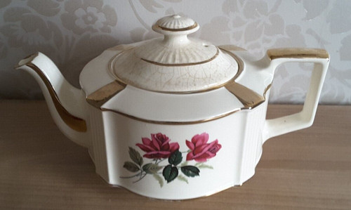 Vintage sadler rose - motif, cube