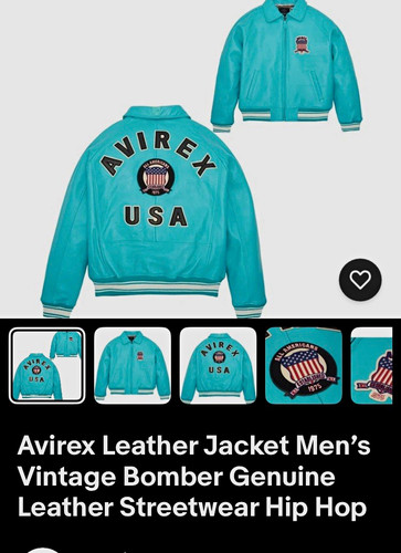 Avirex men blue leather - men’s,