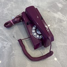 Purple Trim Phone 1970’s Style, Wild and Wolf, Fully tested and working.
