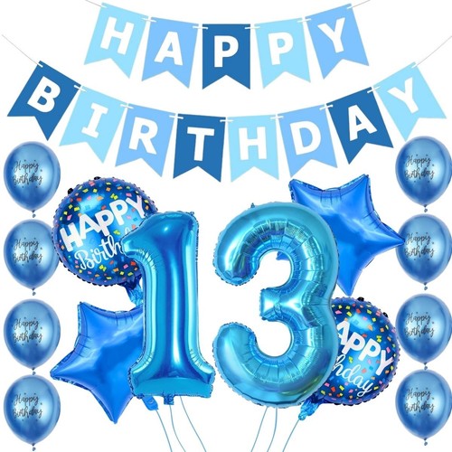 13th birthday decorations boy - 13th,