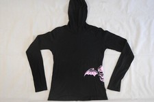 AVENGED SEVENFOLD BATWING LONG SLEEVE HOODIE LADIES SKINNY T SHIRT NEW OFFICIAL