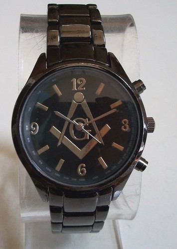 Men black hematite gold - black,