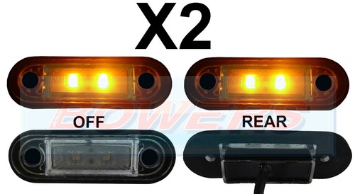 12v 24v flush fit amber - 2, 12v/24v
