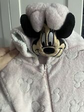 Girls Official Disney MINNIE MOUSE All in one sleepsuit pyjamas