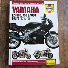 Yamaha FZR600, 750 & 1000 Fours (87 - 96) Haynes Repair Manual (Hardback)