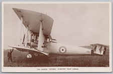 AVIATION The Vickers Victoria 24-Seater Troop Carrier Biplane RP Postcard