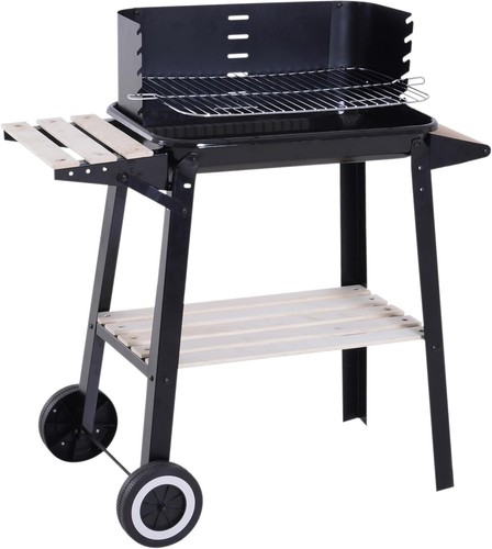 Charcoal bbq grill trolley - bbq,
