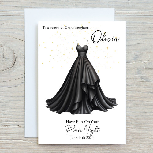 Personalised prom card - card, school