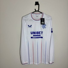 BNWT Rangers Football Shirt Jersey 2023/24 Long Sleeve Away (M) auc