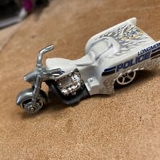 2011 Hot Wheels Boss Hoss  Motorcycle Longmont Police HW Main Street White HW9