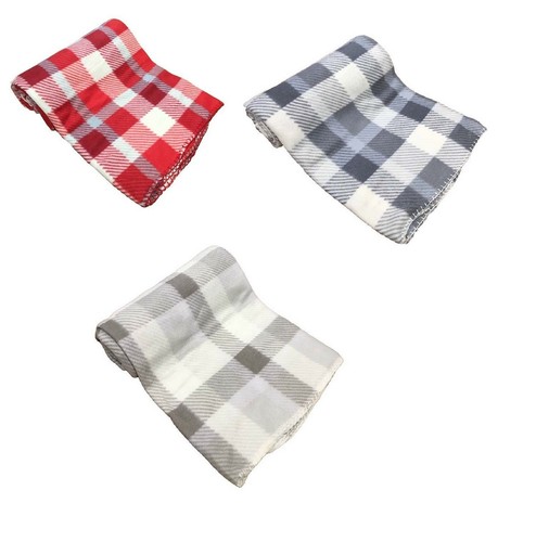 Tartan warm fleece throw - warm,