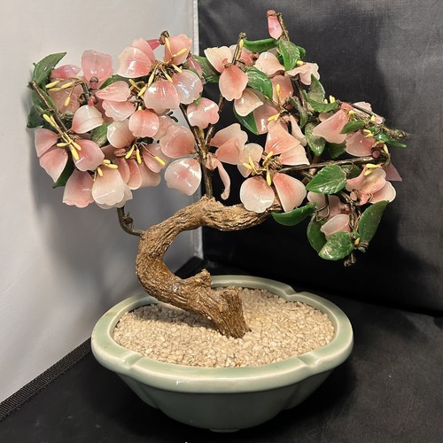 Vintage asian glass bonsai - asian,