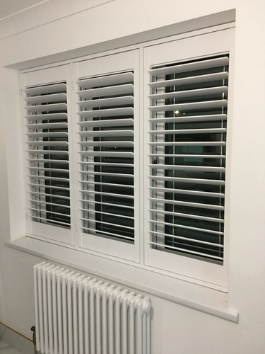 Wooden plantation shutter