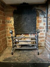 Rare Thomas Elsley Victorian Freestanding Cast Iron Fireplace Grate