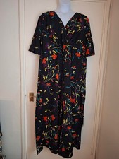 Size 22 Black Floral Print Jump Suit By Gorgeous Of Debenhams.