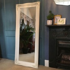 Large Cream Mirror Ornate