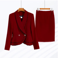2pcs Women Blazer Suit Jacket