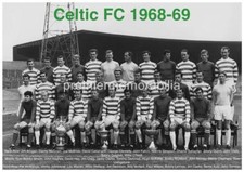 CELTIC FC 1968-69 JIMMY JOHNSTONE RONNIE SIMPSON BOBBY MURDOCH EXCLUSIVE A PRINT