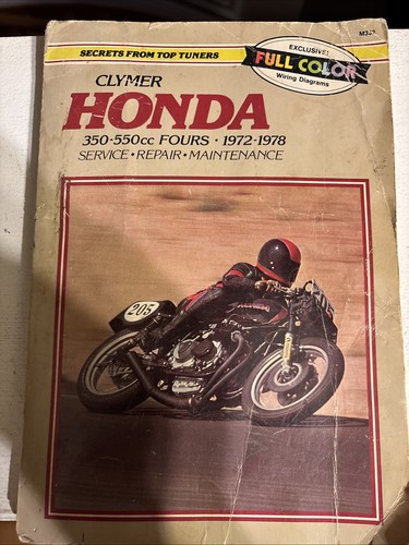 Clymer manual honda 350 - honda, 350-550cc