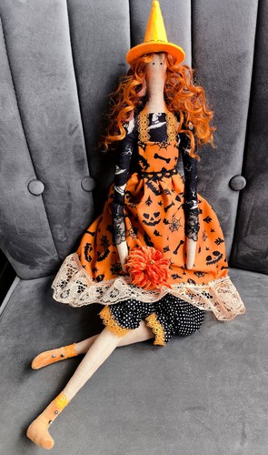Halloween witch tilda style - halloween,
