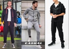 Mens Fleece Hoodie Contrast