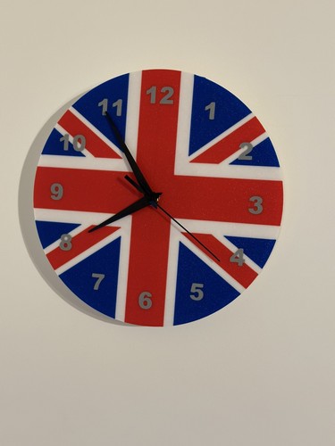 Union jack wall clock - jack, 25cm