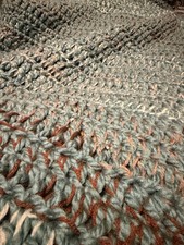 Hand Double Crocheted Blanket