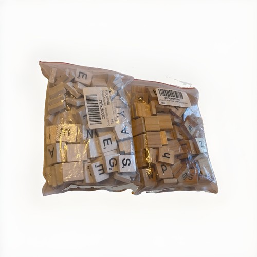 200 pieces wooden alphabet - wooden,