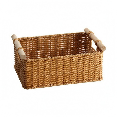 Rectangular rattan basket - rectangular,