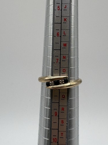 9ct gold crossover ring - gold,