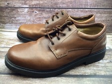 Clarks Mens ~ Size UK 10.5G ~ Brown Leather Shoes ~ Very Good Condition