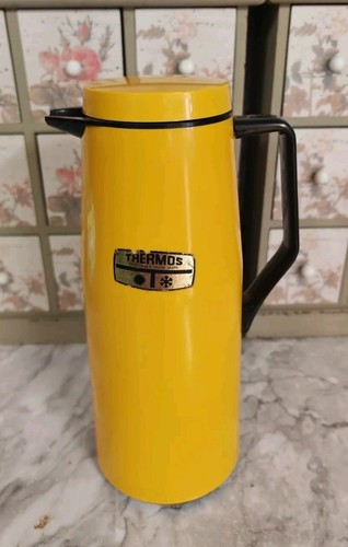 Thermos tall yellow flask - tall, jug