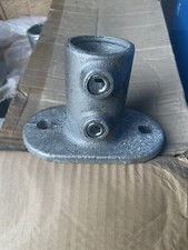 Galvanised 132-3 Hand Rail Base Clamps 42mm Tube Clamp X 8