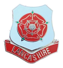 Lancashire Red Rose England Enamel Lapel Pin Badge T626