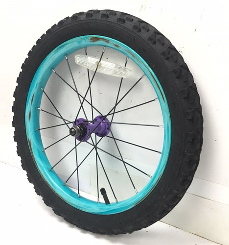 Bicycle front blue wheel - 16",