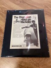 VESPA Original Vintage 1970 90 SS90 Michelin ISLE OF MAN Advert PIAGGIO Scooter