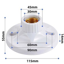 E27 Surface Mount Lamp Holder