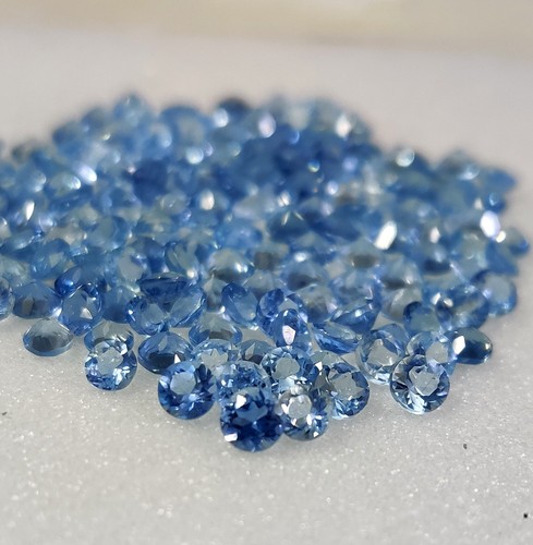 Natural aquamarine round 3mm - natural,